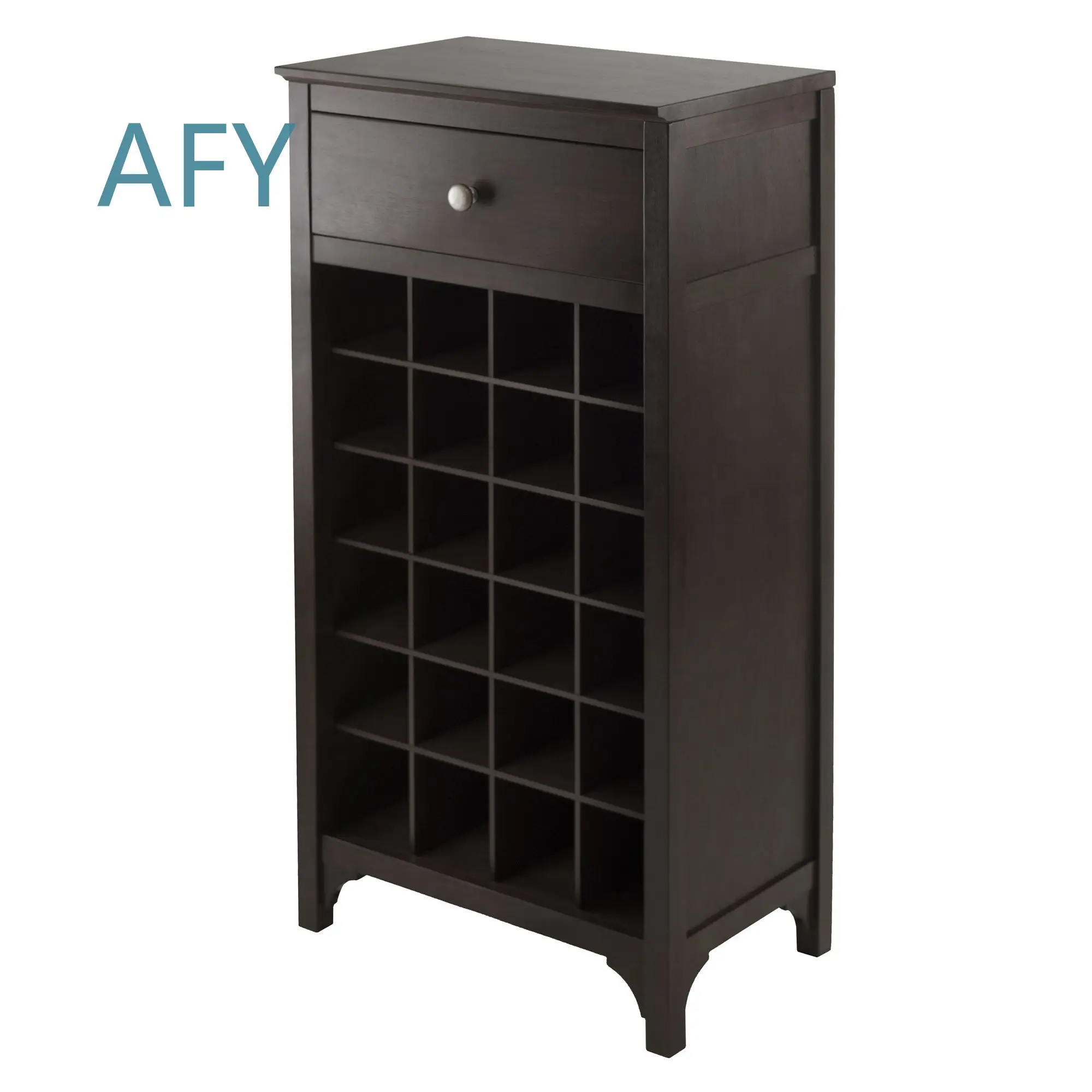 DB Ancona Modular Wine Cabinet for 24-Bottle Capacity with One Storage Drawer wine rack cabinet for home bar kitchen storage