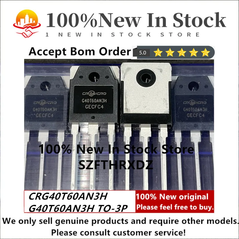 100% NEW ORIGINAL CRG40T60AN3H TO-3P G40T60AN3H TO3P IGBT 40A 600V (Perfect compatibility replaces BT40T60ANFK)