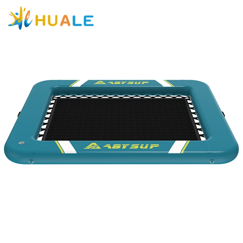 Factory OEM 7x6ft Drop Stitch Inflatable Floating Platform High‑Capacity Water Entertainment Amusement Equipment
