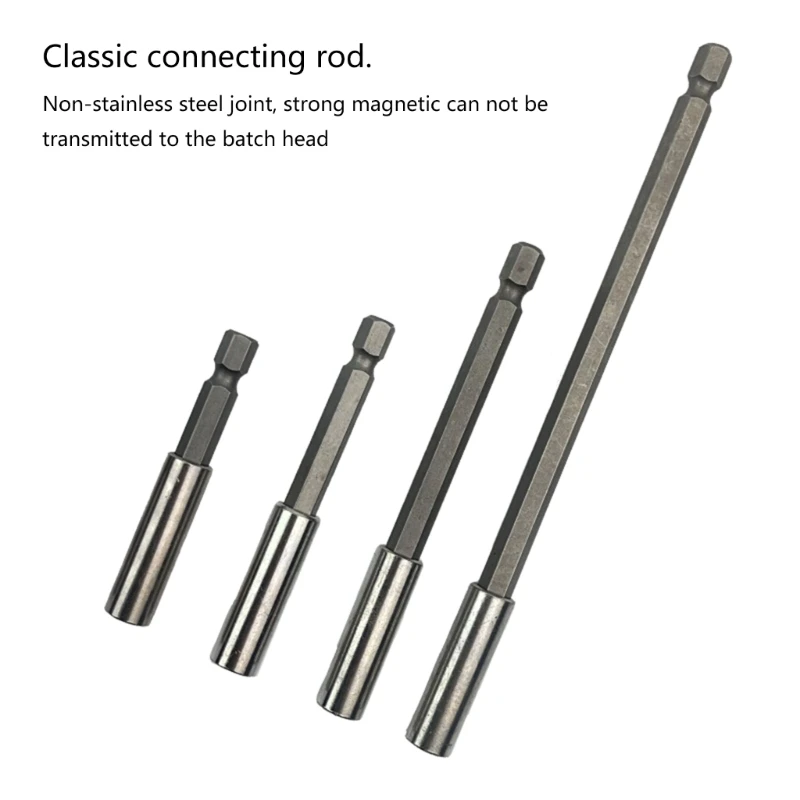 1/4Inch Quick  Shank Release Magnetic Electric Screwdriver Extension Bit Holder Extension Rod Connector Tools