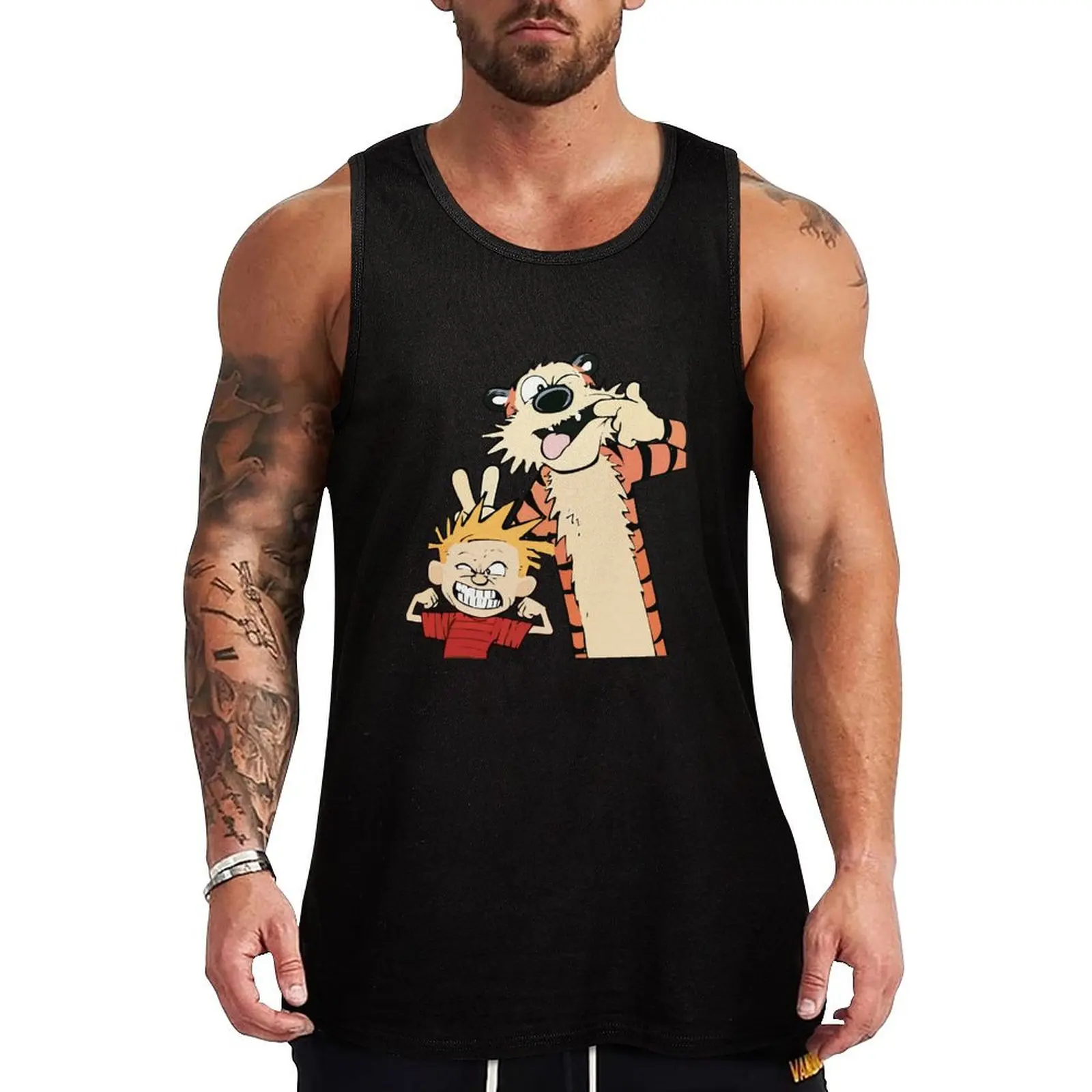 Calv n hobbs Tank Top Casual Work Tank Top Utility Sleeveless Shirt