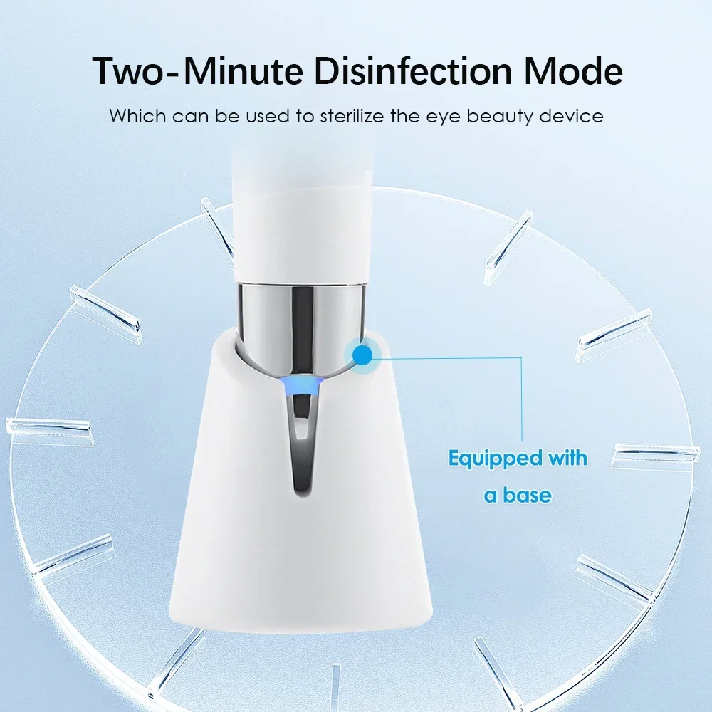 Elektrische IPL Trillingen Oogmassage Anti Donkere Cirkel Blauw Rood Licht Anti Rimpel Oogmassage Pen Heet Kompres Oogschoonheidsapparaat