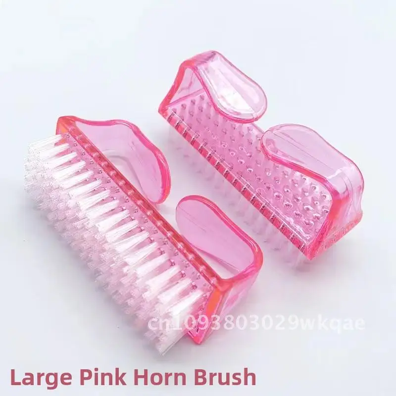 Klein formaat nagelborstel Veelkleurige hoornborstel voor reiniging en nagelverzorging