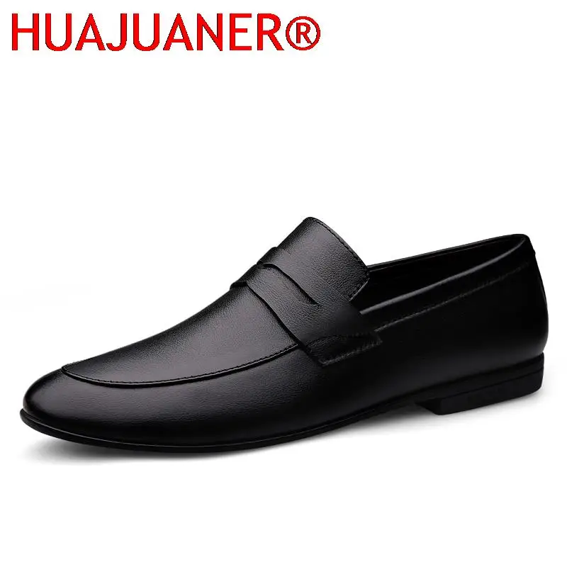 

Elegantes Style Men Loafers Genuine Leather Driving Shoes Slip on Mens Moccasins Wedding Party Men Shoes Classic Office Footwear