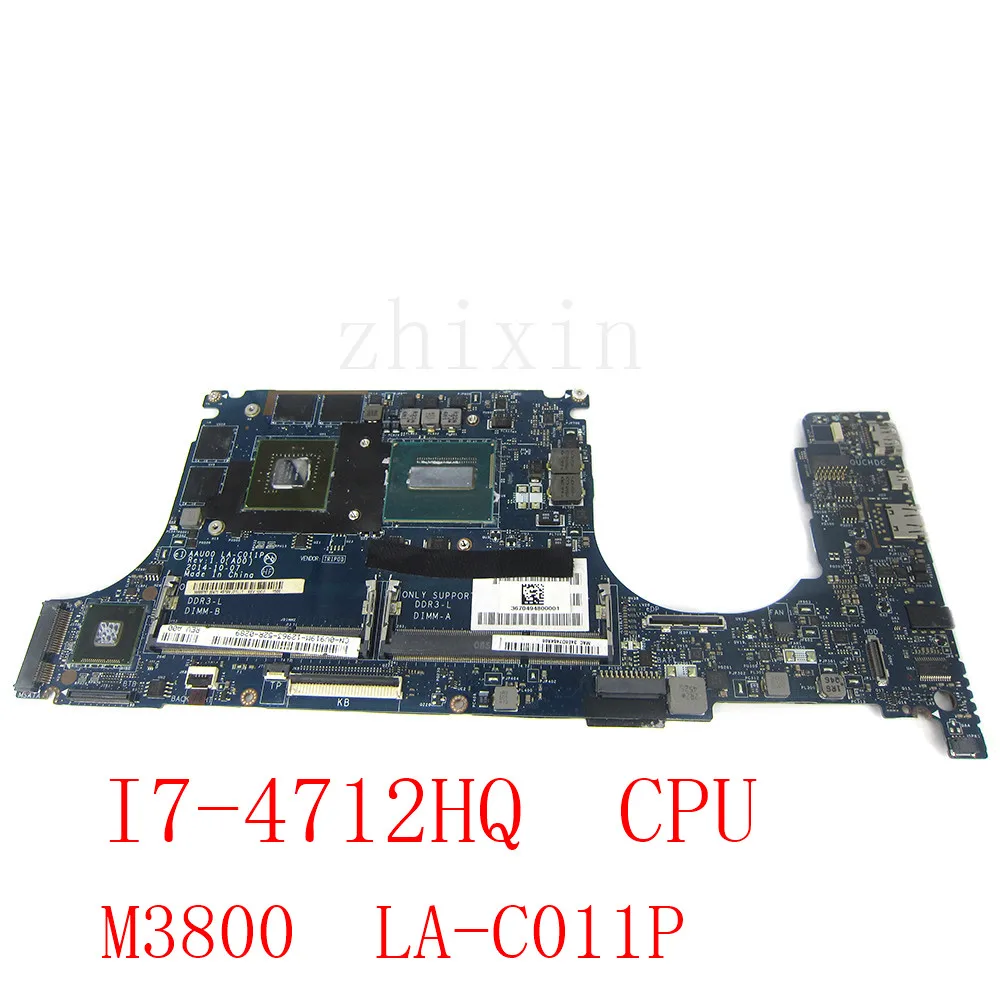 

FOR dell PRECISION M3800 Workstation Laptop Notebook Motherboard LA-C011P i7-4712HQ M1000M 2GB CN-0V919M V919M 100% tested