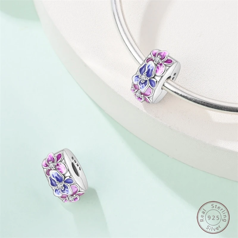 925 Sterling Silver Charm Bead Mother's Day Love Heart Family Charm Bead Pendant Fits Bracelet Womens Jewelry Gift