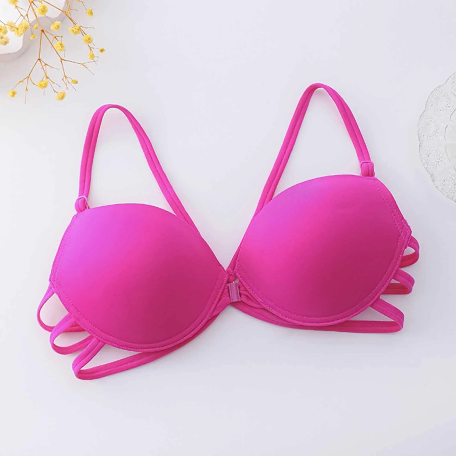 Women Bras Seamless Underwear Bra Push Up Bralette Wire Free Strap Brassiere Women\'S Wireless Lightly Lined Comfort Bra Everyday