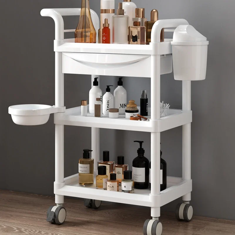 Reception Lash Nail Salon Trolley Beauty Rolling Luxury Salon Trolley Modern Work Carrello Portaoggetti