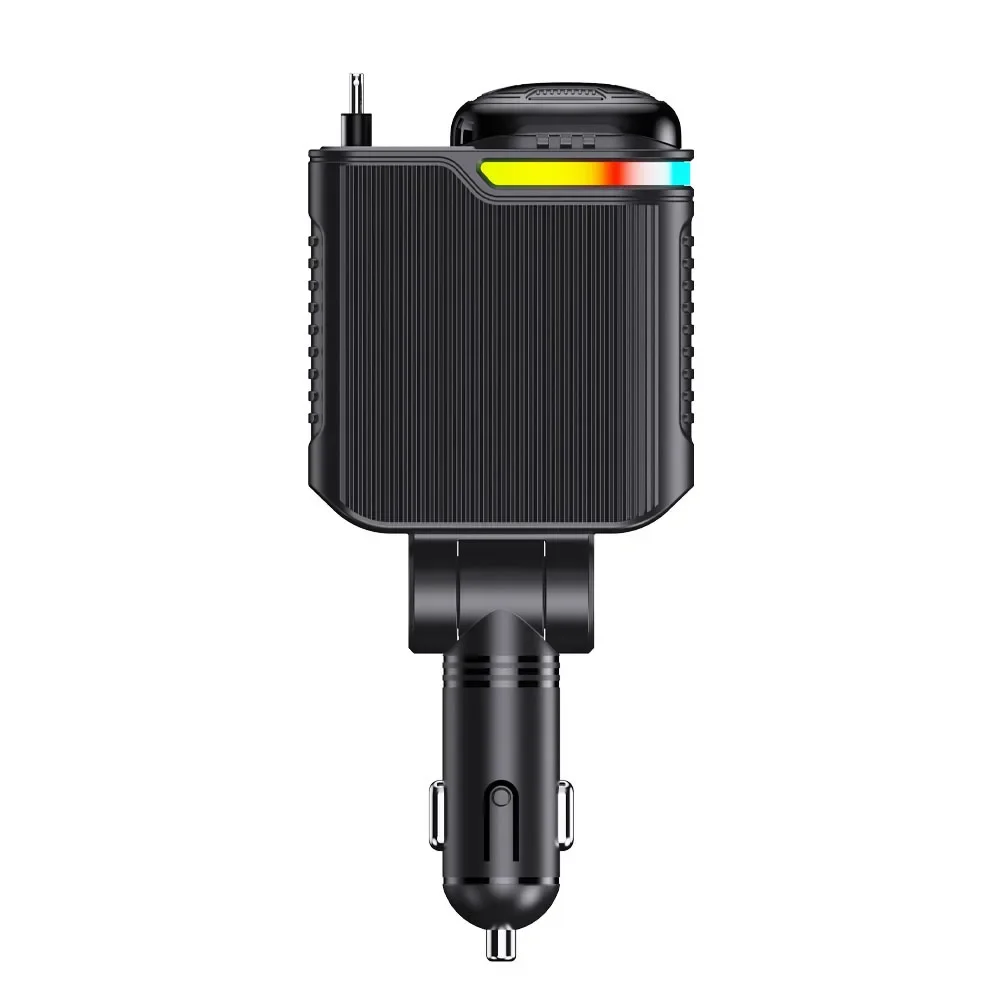 Car Aromatherapy Charger with Super Fast Charging Telescopic Cable and Multi-functional Mini Cigarette Lighter cigar lighter