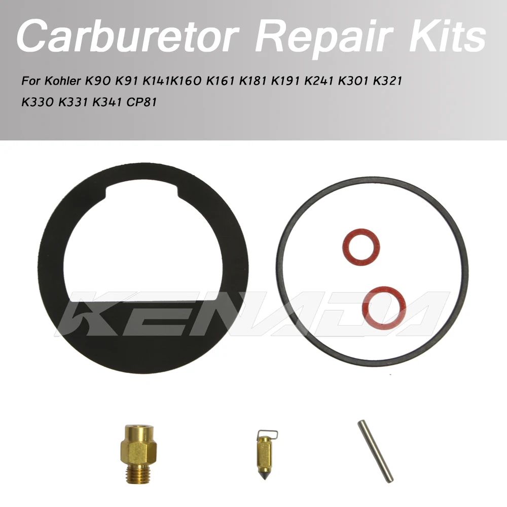 For Kohler K90 K91 K141K160 K161 K181 K191 K241 K301 K321 K330 K331 K341 CP81 Carburetor Repair Kits