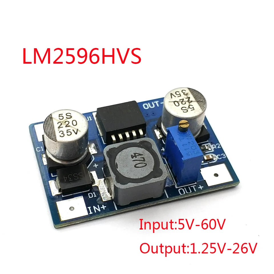 LM2596HVS LM2596 HV LM2596HV DC-DC Adjustable Step Down Buck Converter Power Module 4.5-60V To 1.25-26V