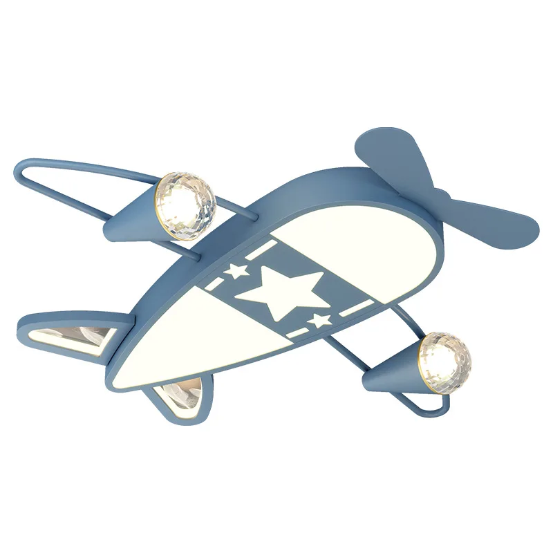 

Modern creative children's room aircraft light