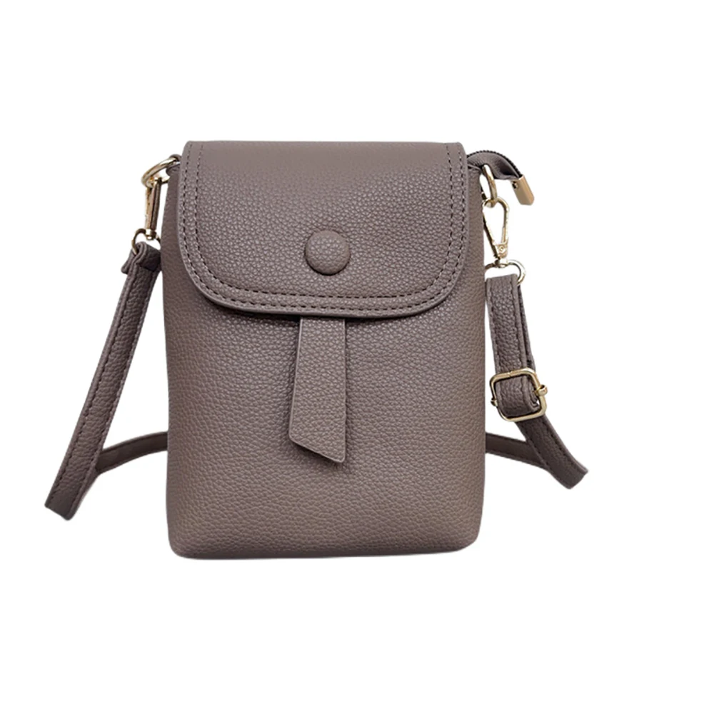 3pcs  Shoulder Bag PU Plain Blank Vertical Style Light Protable Waterproof Phone Ear Line Flap Cover Crossbody Bag  Low MOQ