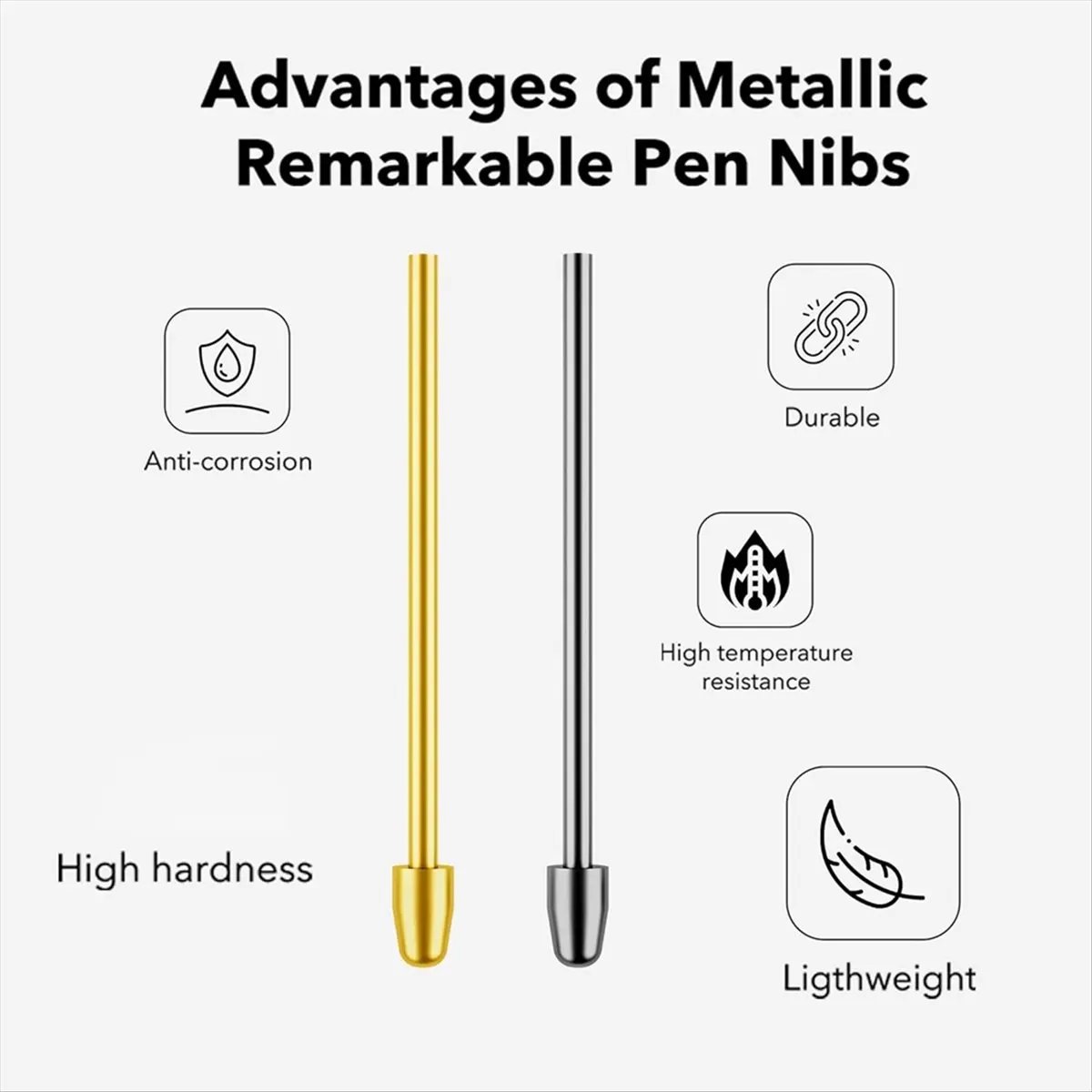 Fashion Metal Nibs/Tips Replacement for Galaxy Tab S9/S9FE+/S9 Ultra/S8/S8+/S8 Ultra/S7 FE/S6 Lite/S22/S23 Ultra
