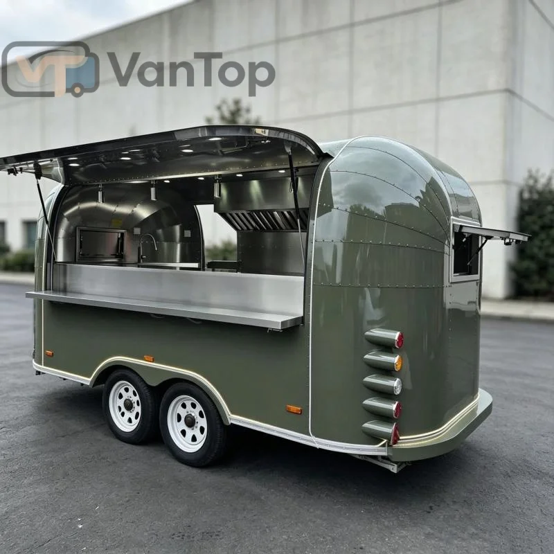 Commercial Food Trailer Mobile Kitchen Concession Trailer Food Truck Trailer for Restaurant Catering Business