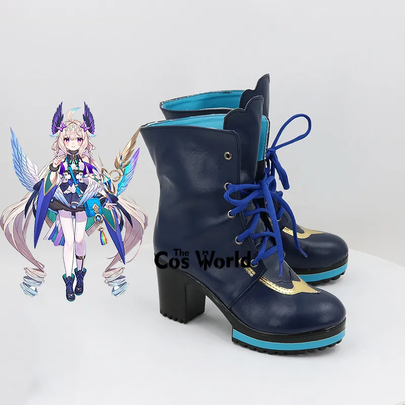 Virtual YouTuber VTuber Enna Alouette Anime Personalizar Botas de Sapatos Cosplay