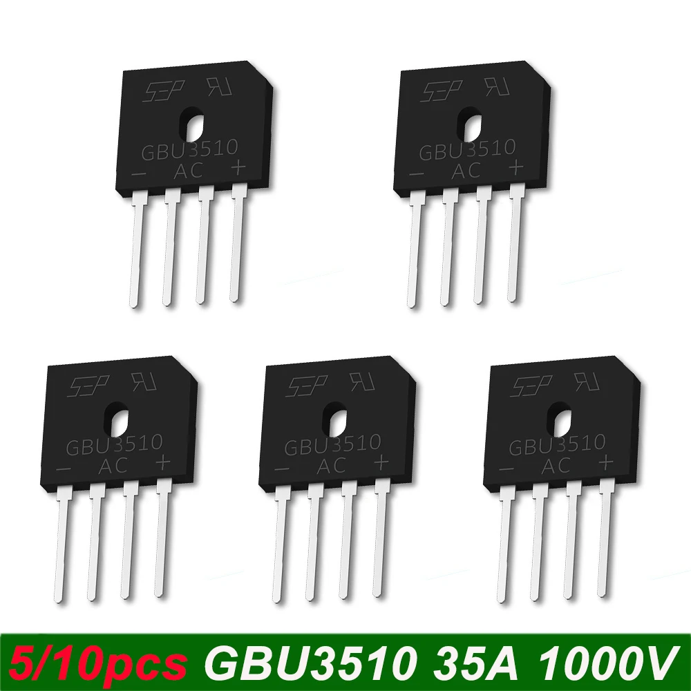 5/10pcs High-quality GBU3510 1000V 35A Rectifier Diode  Electronic Components Kit