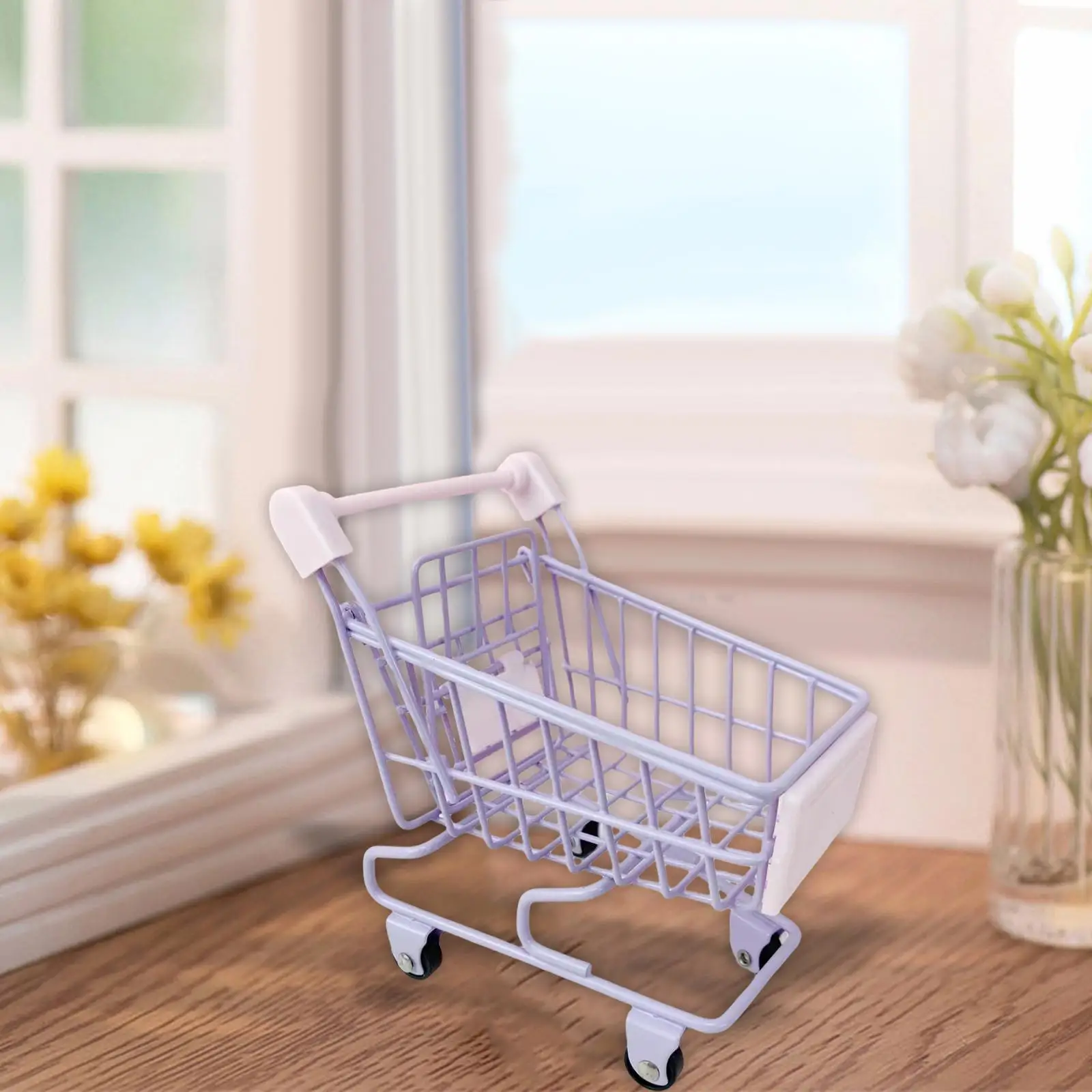 عربة يد صغيرة فاخرة من السوبر ماركت للفتيات والفتيان تطوير التعلم باللون الأرجواني