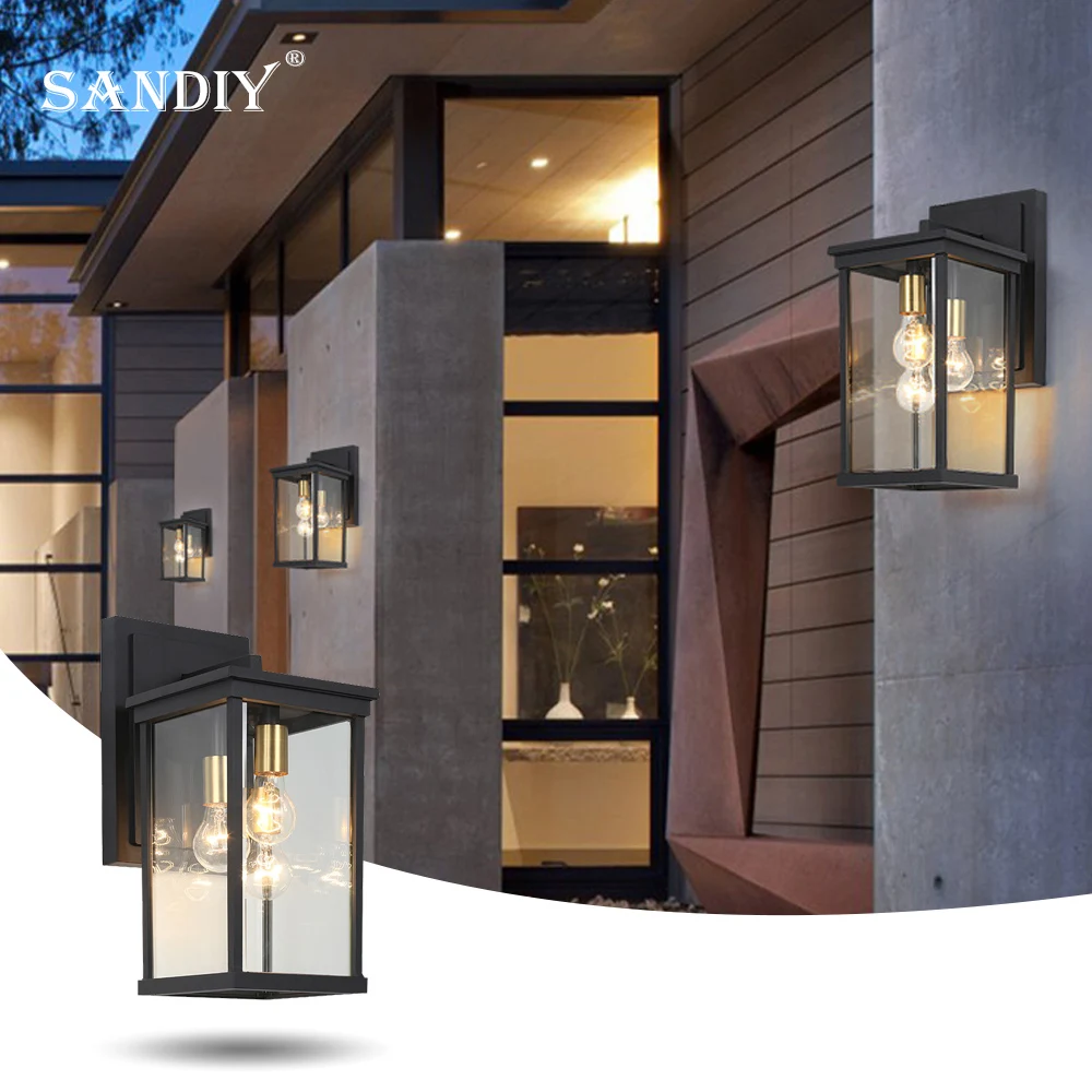 

Simple Modern Outdoor Waterproof Wall Light Community Farm B&B Villa Garden Balcony Gate Patio Outdoor Wall Lights