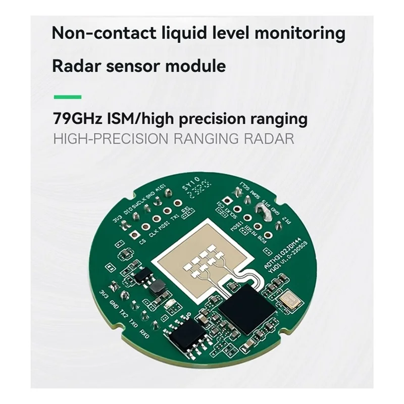 LD8001 79G ملليمتر موجة مستشعر كشف مستوى السائل وحدة الرادار عدم الاتصال عالية الدقة تتراوح 15 متر LD8001-BTFL