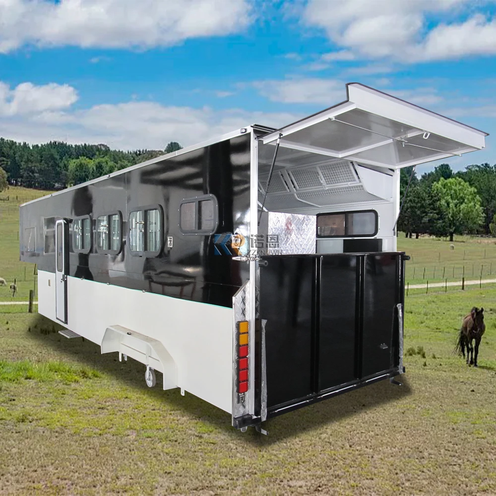 Австралийский стандартный прицеп для транспортировки лошадей для Horsecare 2023, высококачественный 3-х прицеп для лошади с гусиной шеей
