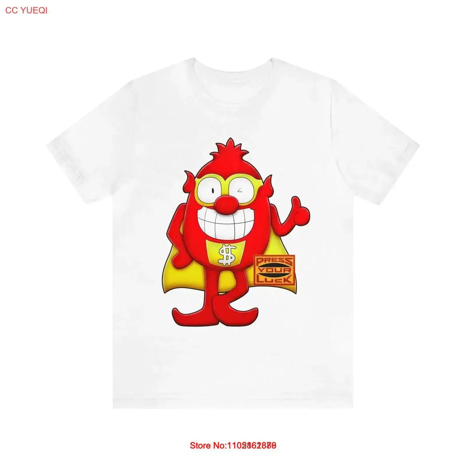 Press your Luck Whammy Jersey  T Shirt vintage Washed Stretched graphic Breathable Versatile Soft Unisex designer clothes