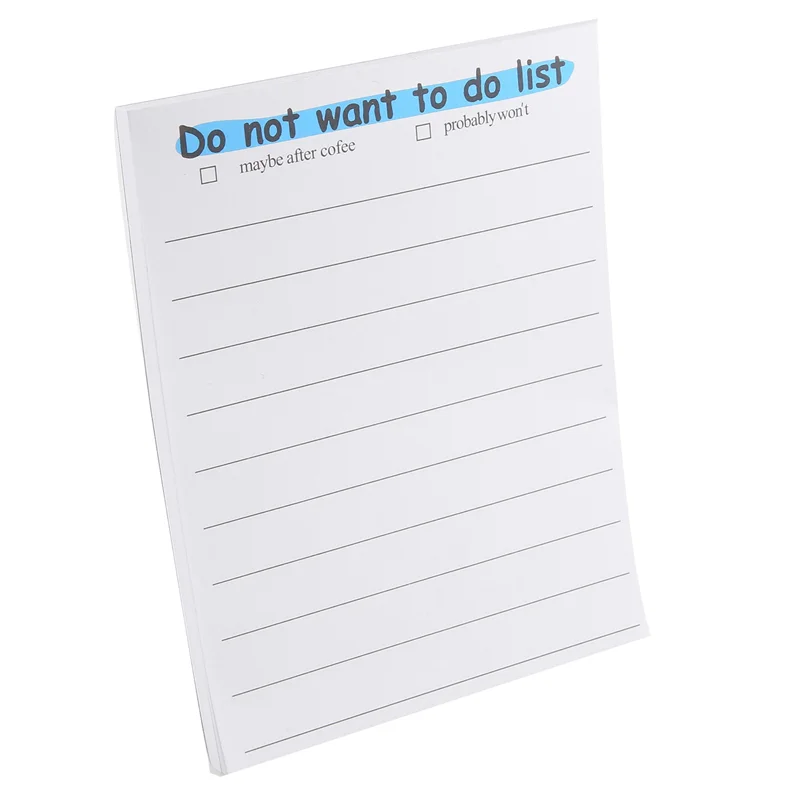 Funny Sticky Note, To Do List Notepad Funny Stationery, Office Supplies, Notebook Labels, Desk Sticky Note 50 Pages