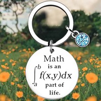 Math Key Chain Ring Funny Math Geek Gift keychains pendant Math Teacher Gift Math Student Gift Graduation Gift