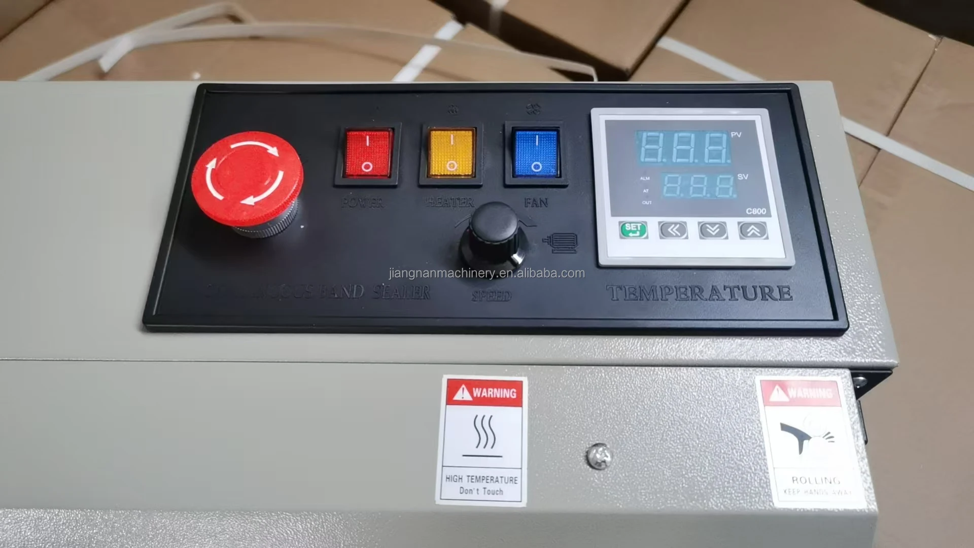 Automatic Metal Gear Endless Plastic Sealer Horizontal Heat Continuous Pvc Membrane Bag Film Packaging Bag Band Sealing Machine