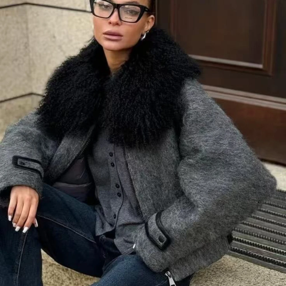 Down Jacket Women Real Mongolian Fur Jacket with Natural Fur for Women Down Coats for Woman Winter Lightweight Padded Jackets