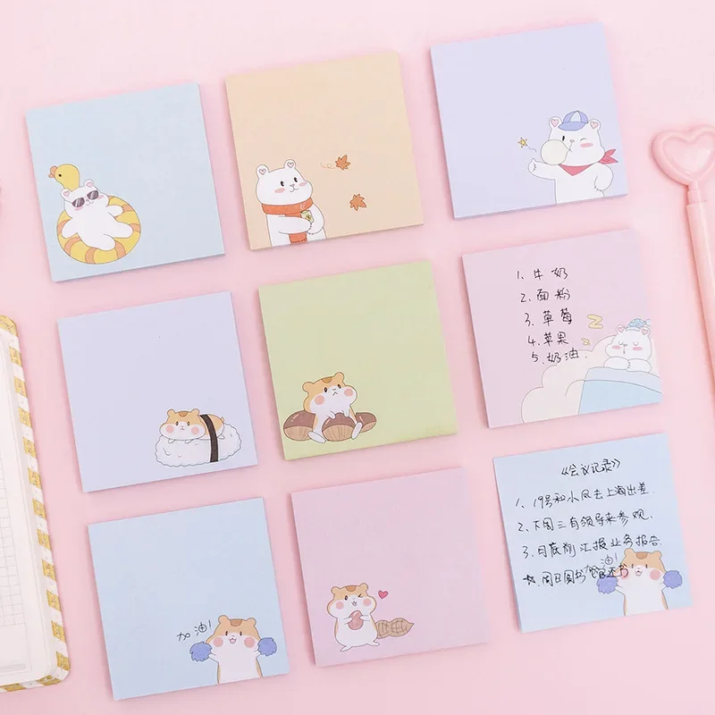 Transparent Sticky Notes Waterproof Colorful Clear Memo Pad Posted It Self Adhesive Memo Message Reminder Office School