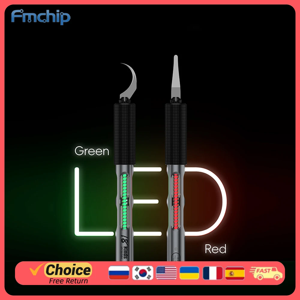 

Ручка ножа для ремонта светодиодов FMchip — для ремонта телефонов и процессоров, многофункциональный инструмент с лезвиями, набор прецизионных отверток