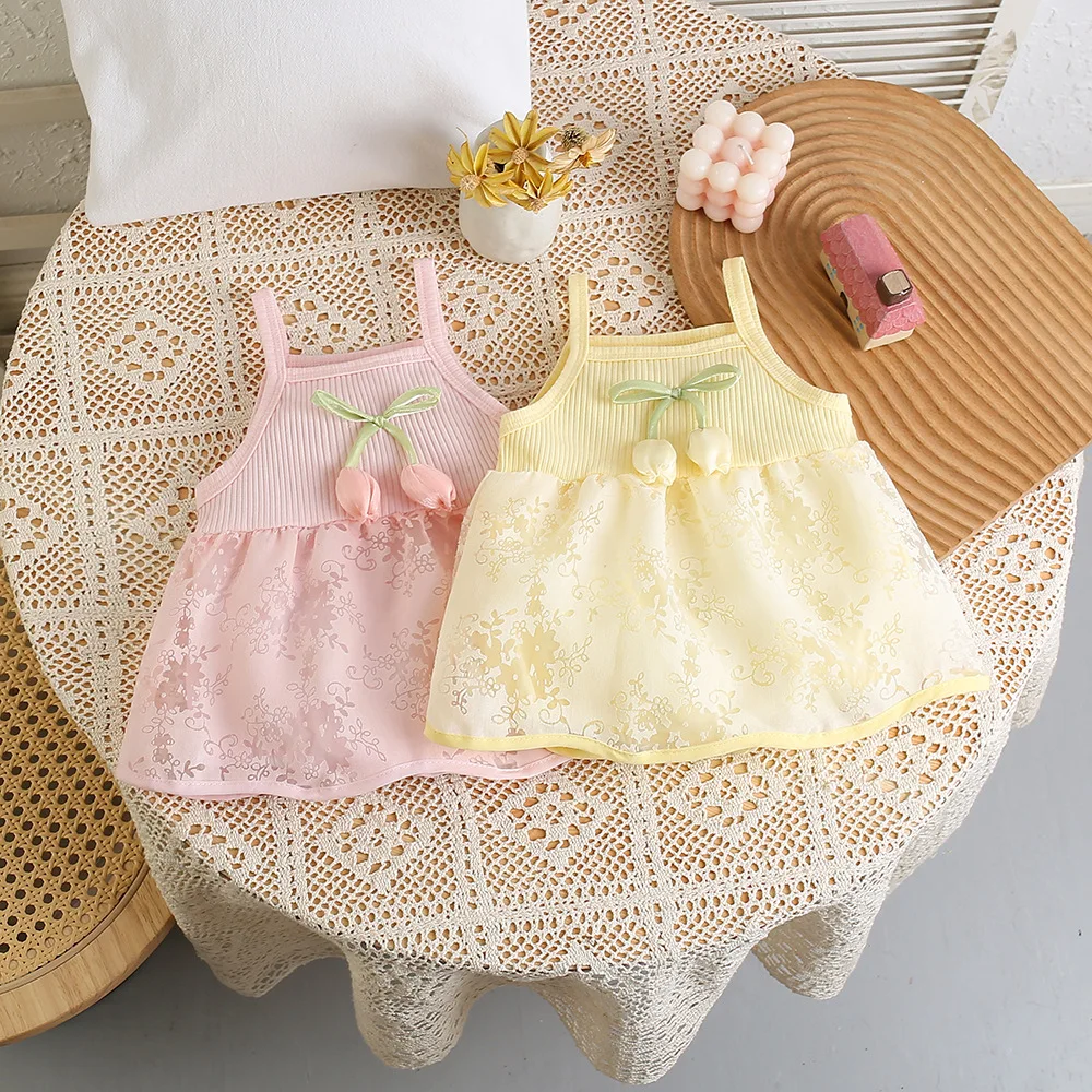 Cotton Breathable Baby Clothing Sets Sweet And Cute Baby Bodysuit One Pieces Summer Versatile Baby Girl Clothes