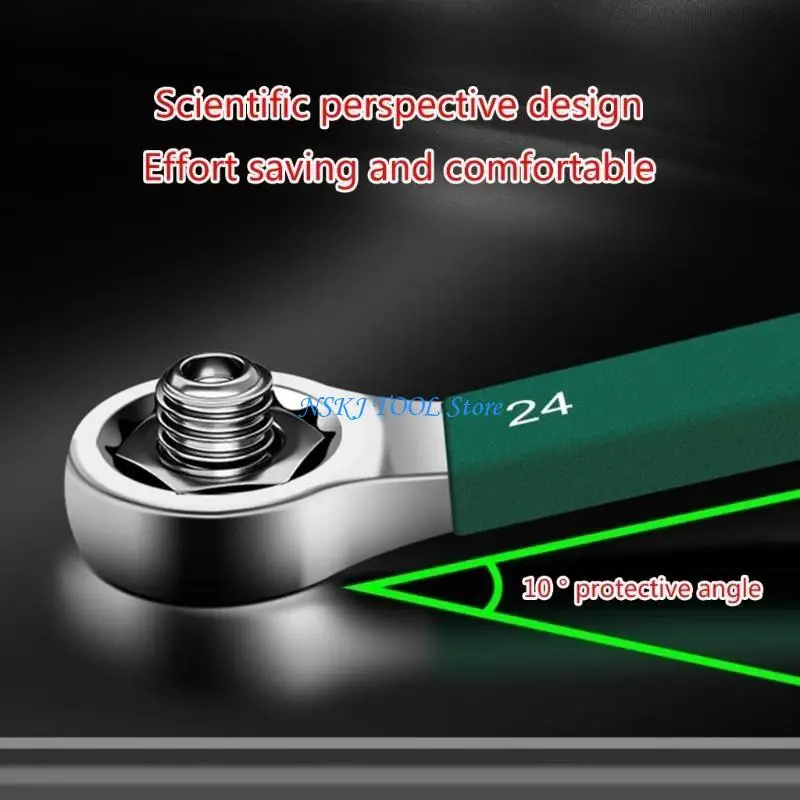 

L8RC Wrench 6mm-32mm Professional Chrome Vanadium Steel Wrench