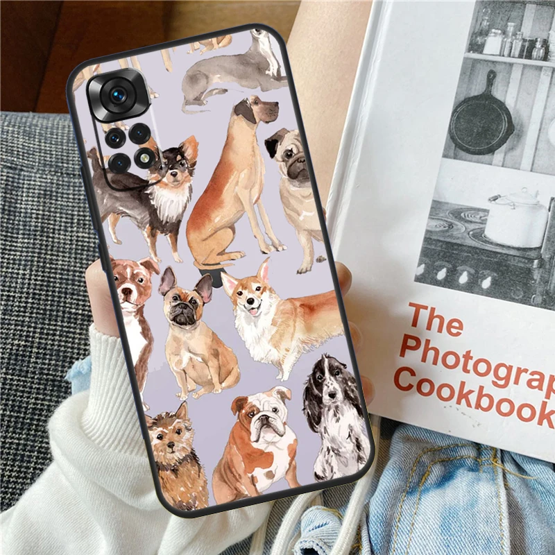 الفرنسية البلدغ بيغل الكلاب نمط ل Xiaomi Redmi ملاحظة 14 13 12 11 9 10 برو 11S 12S جراب هاتف ل Redmi 15 C 10C 12C 13C 14C #6