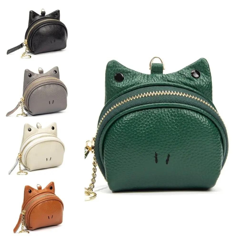Portamonete in vera pelle con cerniera di lusso Portamonete per contanti Borsa per carte Borsa per il cambio Portachiavi con pochette Portamonete carino da donna