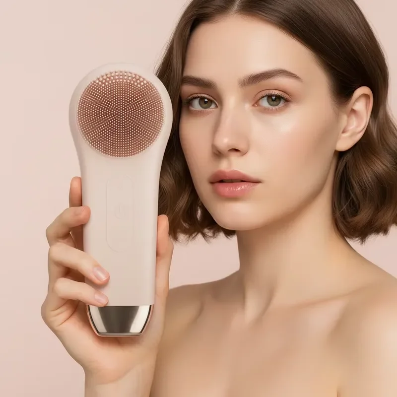 Professional Silicone Ultrasonic Facial Cleansing Brush Electric Vibration Spatula Deep Face Cleaning Tool Home Use