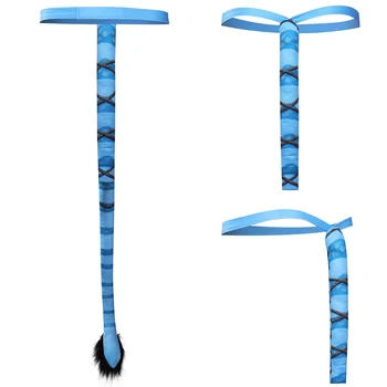 أنيمي الصورة الرمزية كوس طريق الماء Neytiri جيك سولي تأثيري حلي اكسسوارات يمكن ارتداؤها الذيل هالوين كرنفال الدعائم