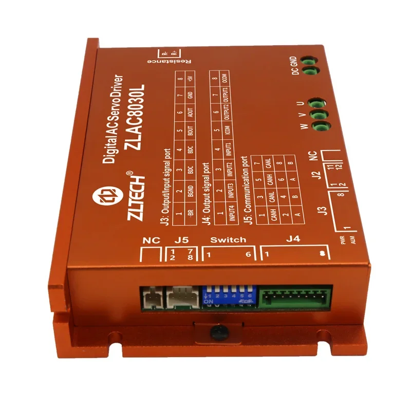 Zltech Modbus RS845 Canopen 3phase 24V 48V 60A 1000W Brushless DC Hub Servo Motor Controller Driver for Mobile Robot AGV
