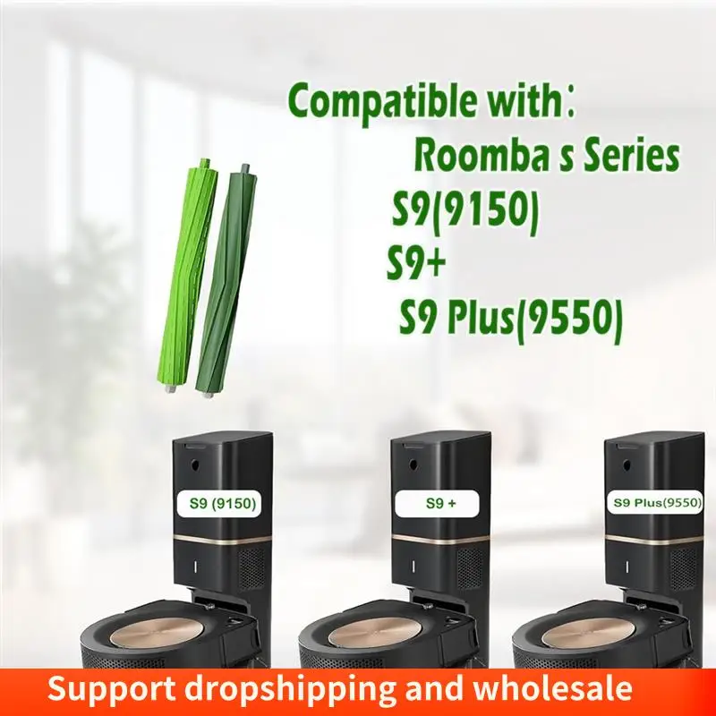 Escova de rolo de substituição aa86 para irobot roomba s9 (9150) s9 + s9 plus (9550) série s aspirador de pó escovas de rolo de borracha
