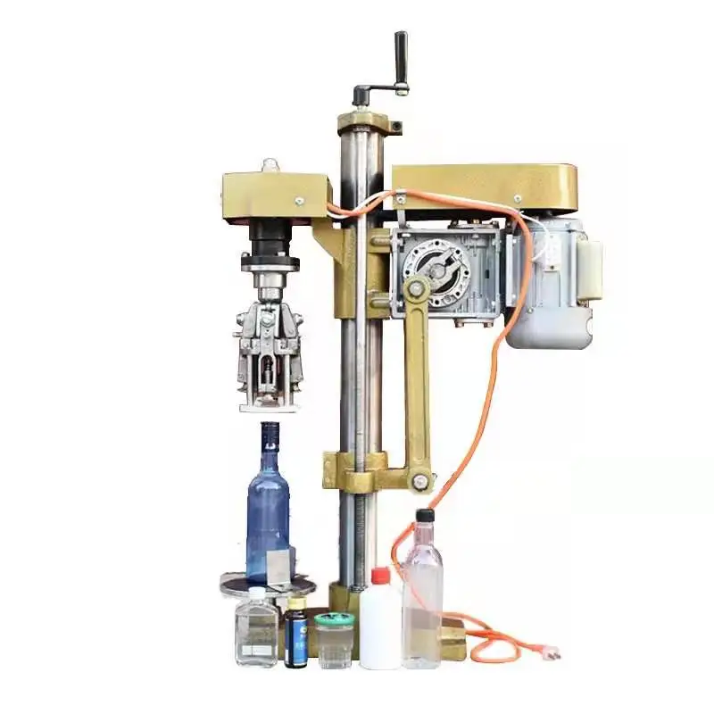 Commerical Semi Automatic Screw Capping Wine Bottle Capper Machines Factory