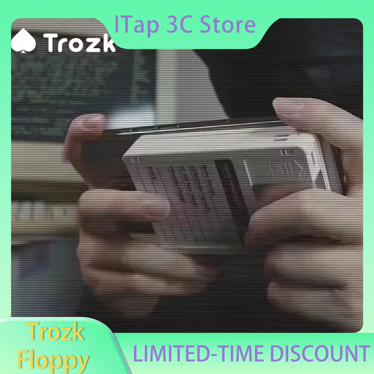 Trozk Floppy Power Bank Magnetic Wireless 10000mAh Large Capacity PD22.5W Fast Charge Power Bank for IPhone 18 Pro Android Phone