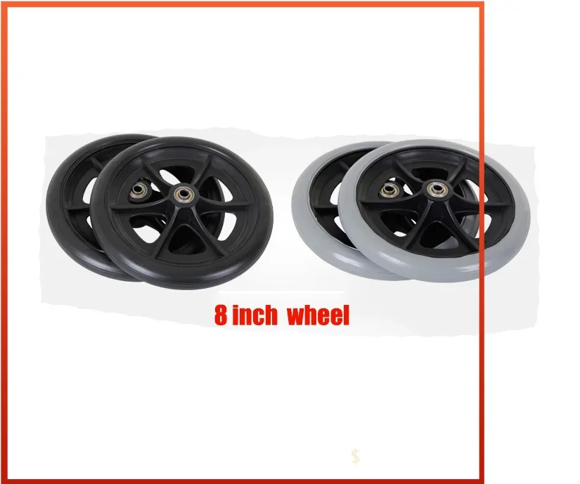 

6/7/8 Inch Wheelchair Front Wheel Accessories 6 "7" 8 "solid Universal Explosion-proof Wheel for Wheelchair
