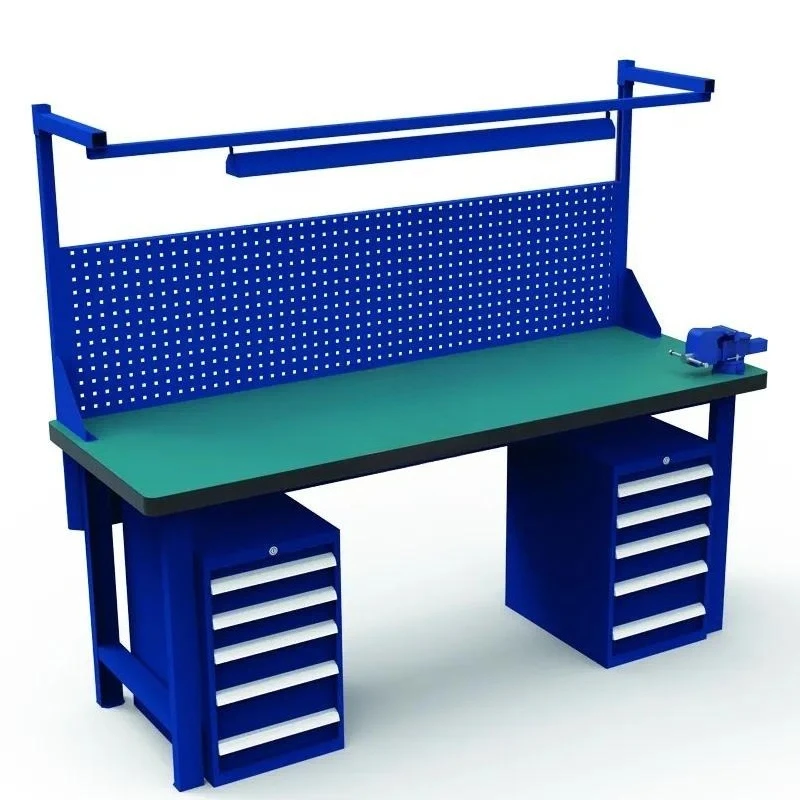 for Machine Shop Cabinet Workbench with Tool Drawer Heavy Duty Steel Storage Unit for Garage Workshop Organization and Repair