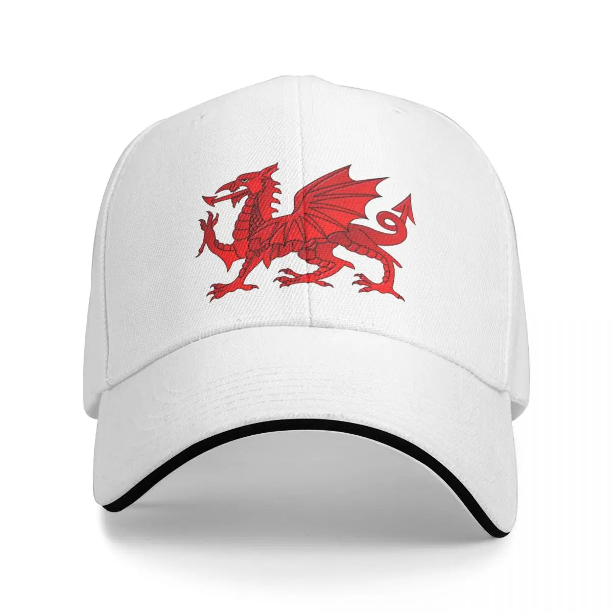 Welsh Dragon With a Bevel Effect Baseball Cap Fishing cap birthday Men Luxury Brand Women's