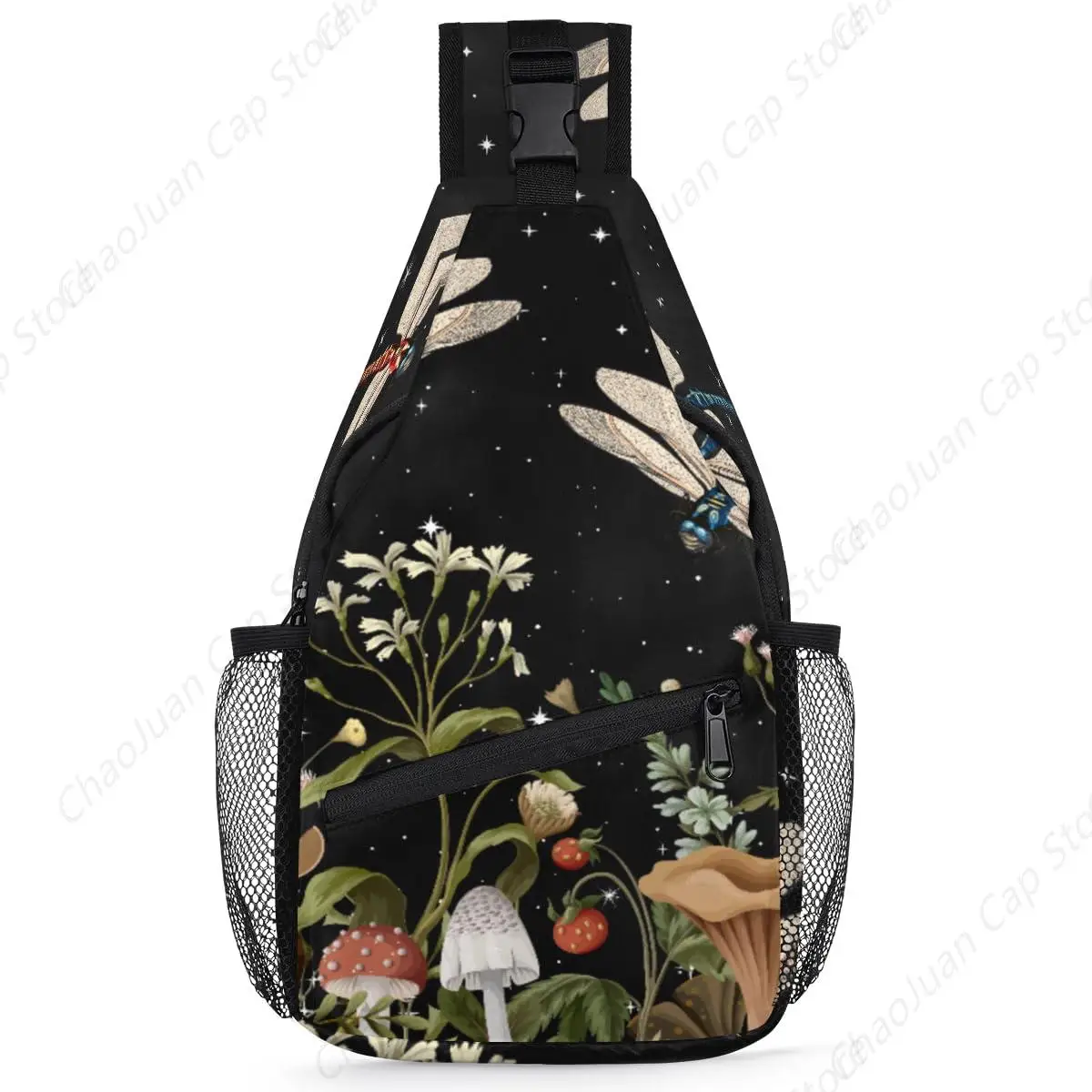 

Blue Dragonfly Crossbody Bags for Women Trendy Sling Backpack Men Chest Shoulder Bag Gym Cycling Travel Hiking Daypack