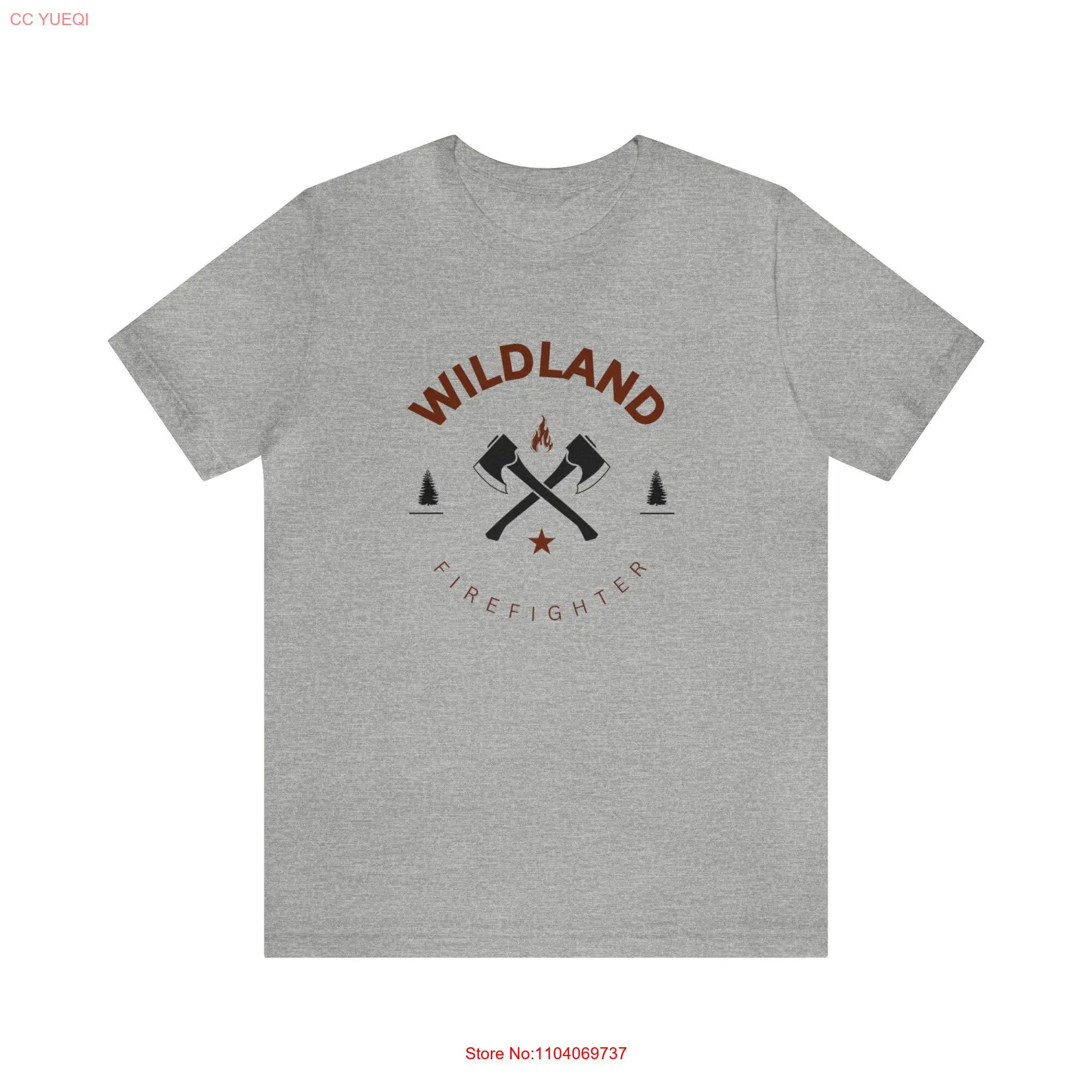 Wildland firefighter shirt gifts for firefighters smokejumpers hotshots engine crew hand men long or short sleeves