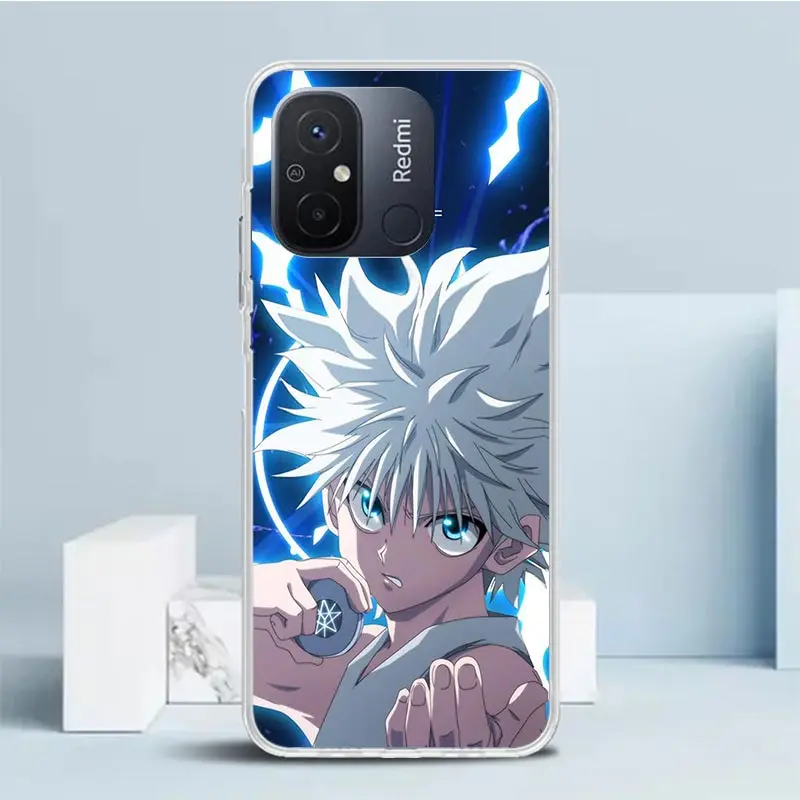 HunterX Killua Phone Case For Xiaomi Redmi 12C 12 10C 10 10A 9C 9A 9T 9 8 8A 7 7A 6 Pro 6A K20 K30 K40 S2 Soft Back Cover