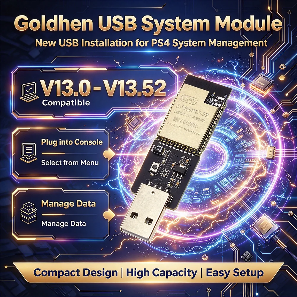 Ultimate GoldHEN für PS4 Jailbreak Disc V9.0–12.52 Bootfähige Eject-Payload 1-Klick-Boot-Tool 13.0-13.02 Jailbreak-Disc – Detail 1