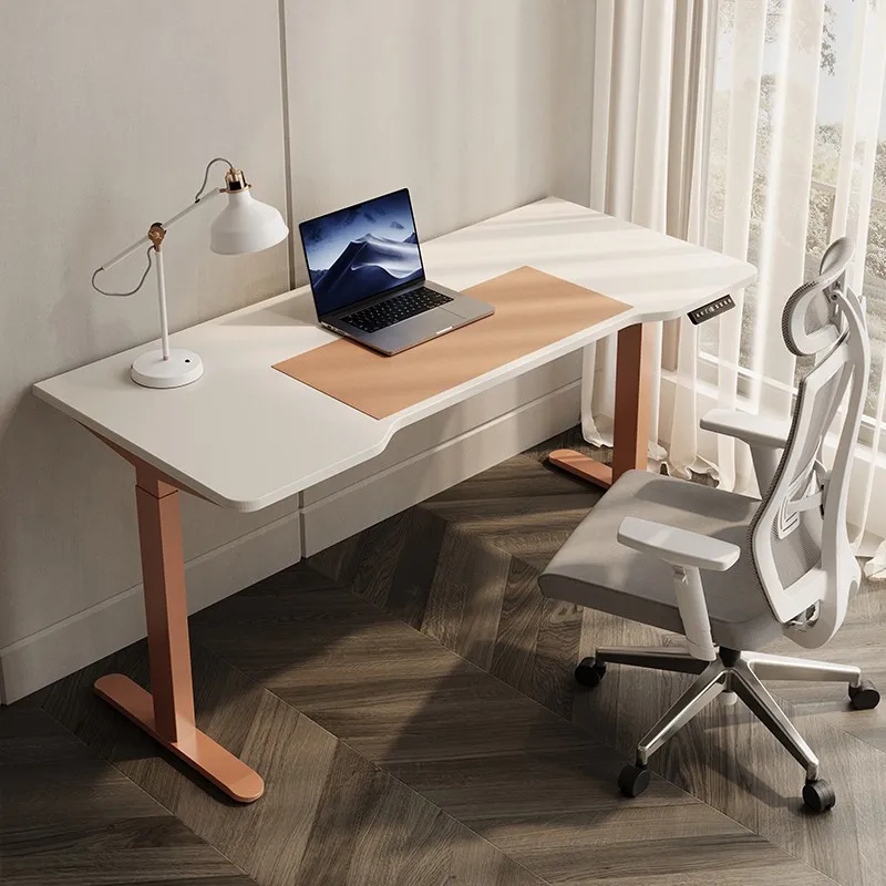 モダンな電動昇降式ワークベンチ、ホームオフィス用コンピューターデスク、オフィス家具、学習とゲーム機能付き